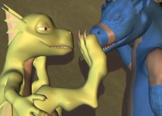 Foot fetish animation with scales and sexy feet